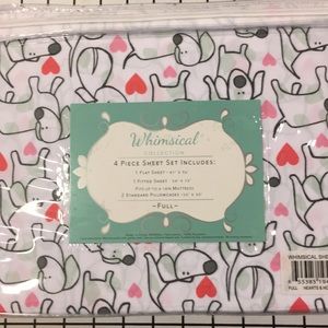 Full sheet set NWT dog theme